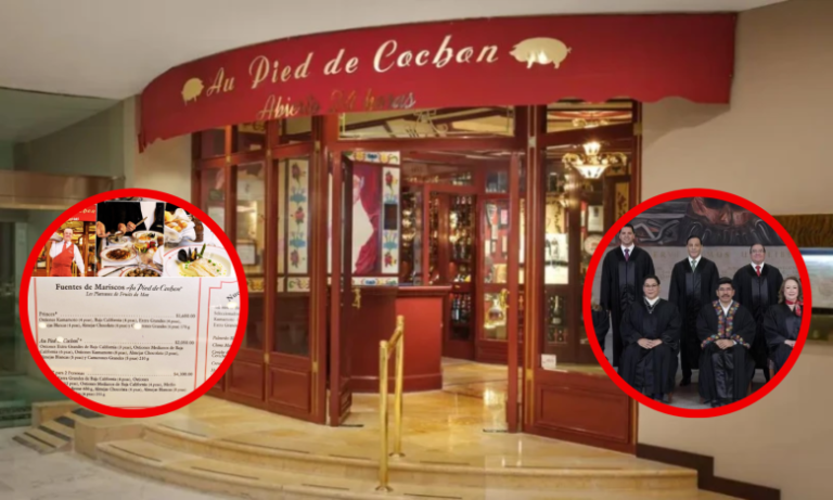 Ministros de la Corte del acordeón festejaron en exclusivo restaurante francés y echan por tierra el discurso de austeridad de la 4T